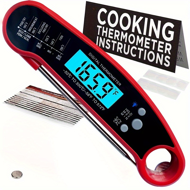 Meat Thermometer Instant Read Waterproof Digital Meat - Temu