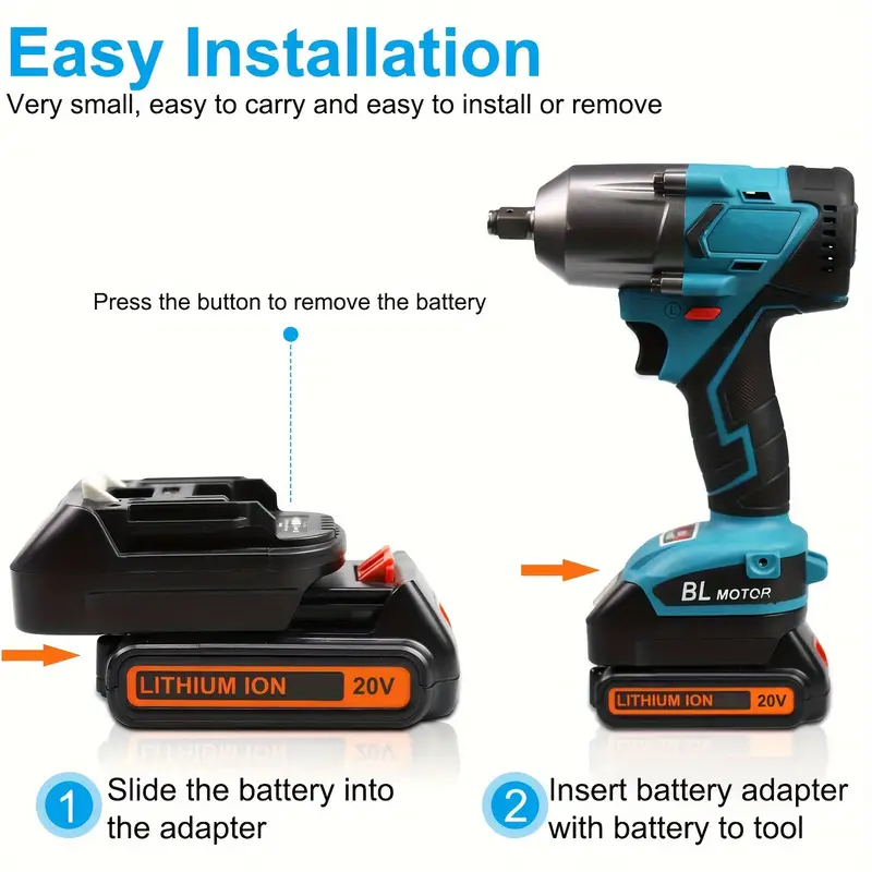 Black+Decker/Porter-Cable/Stanley to Milwaukee Battery Adapter