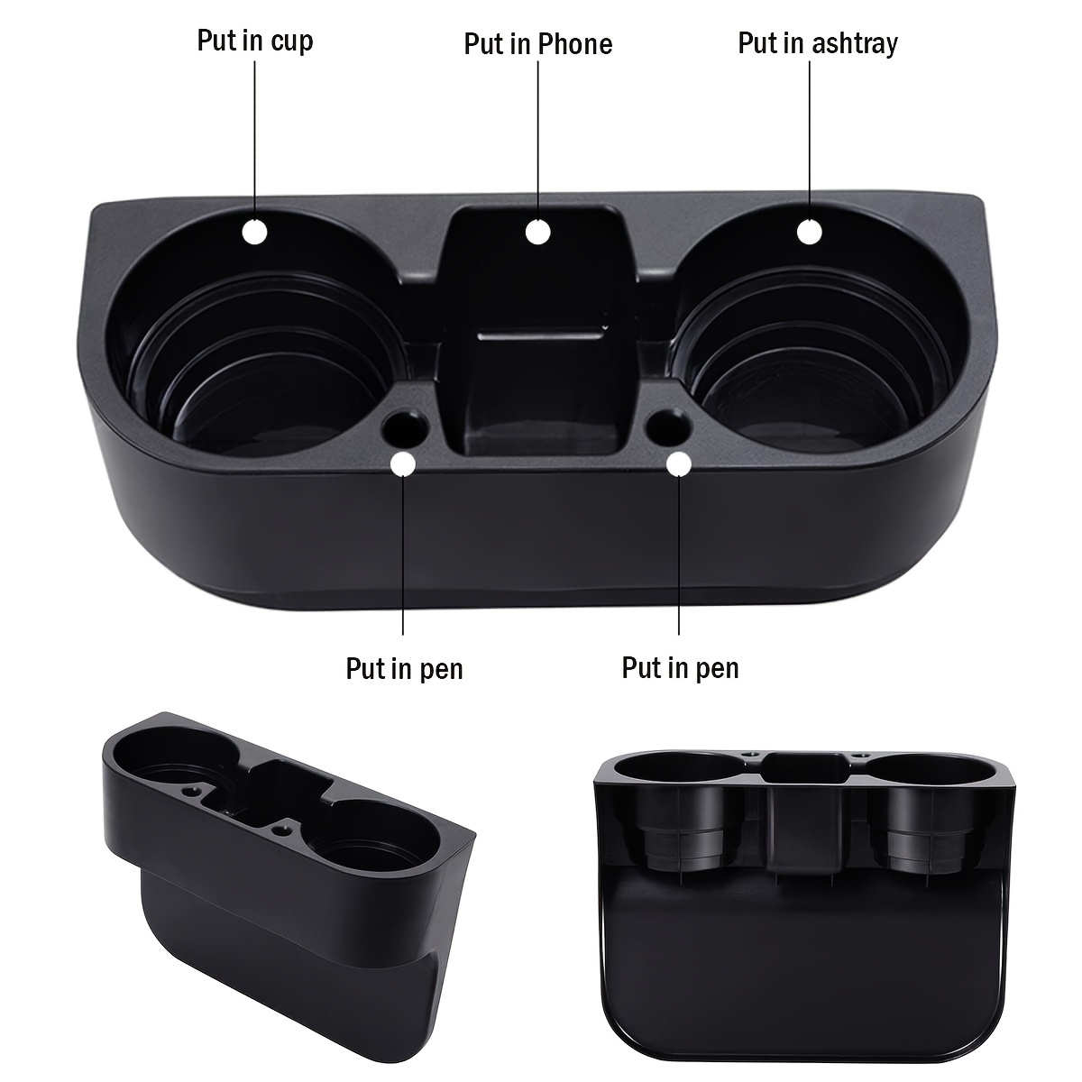 Creative New Cup Holder Center Console Rear Seat Adjustable - Temu