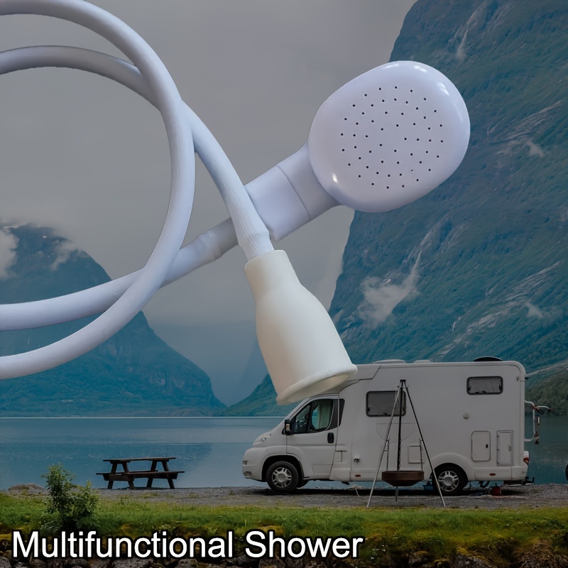 Ducha portátil Camping Shower, 12v Camp Shower Pump Shower Kit para lavado  de coches Limpieza de plantas Viaje de riego