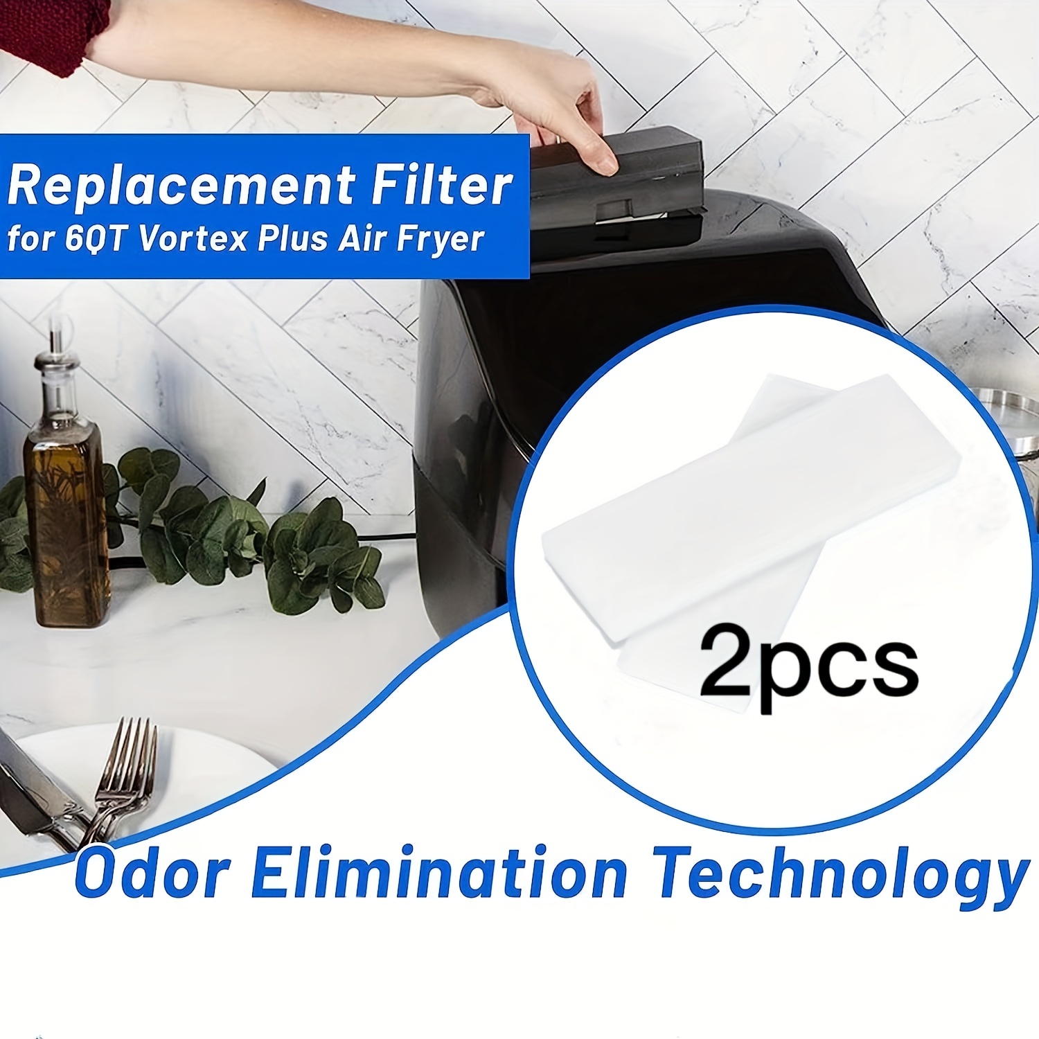 For Instant 6-Quart Air Fryer Accessories Replacement White Filter