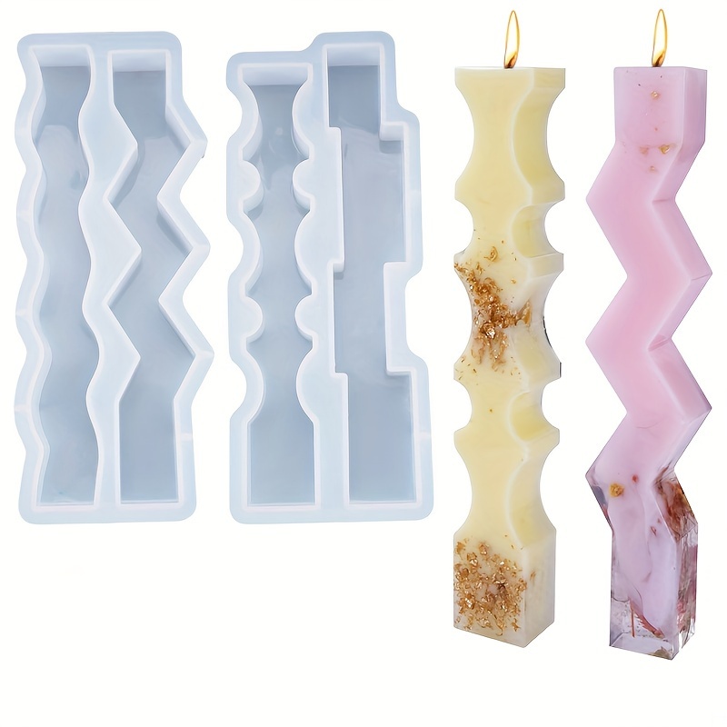 Wavy Long Strip Shape Candle Silicone Molds For Candle - Temu