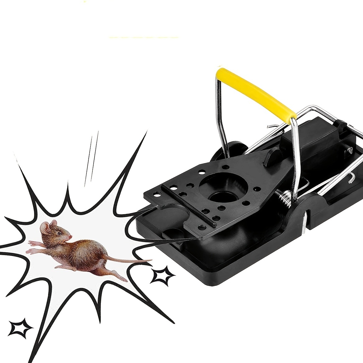 6 Pack Mouse Traps Reusable Rat Trap Mice Snap Trap