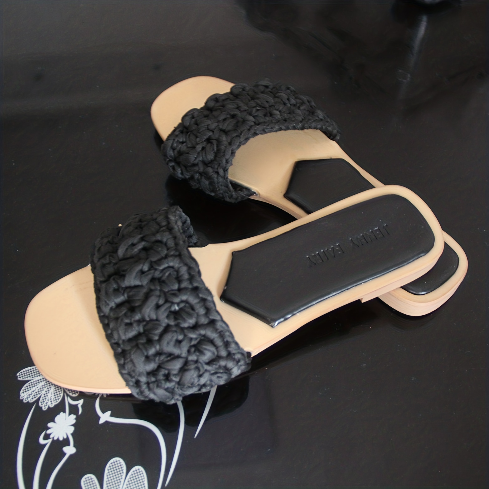Women's Flat Slide Sandals Lightweight Open Toe Slip Shoes - Temu Canada