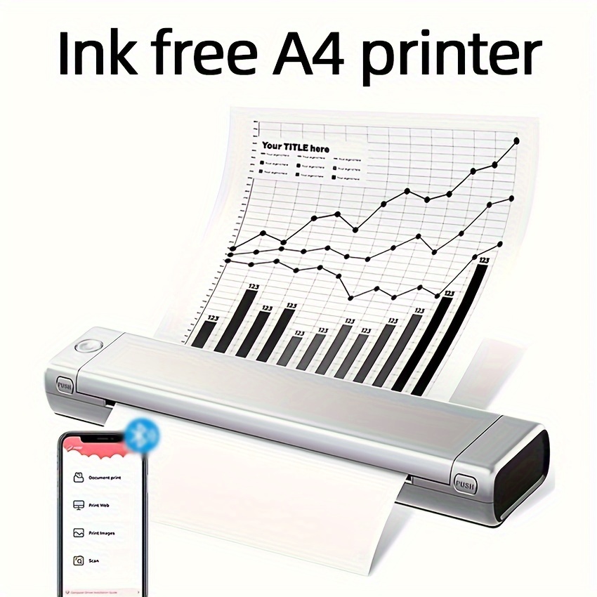 Imprimante couleur mobile Mbrush Blanc