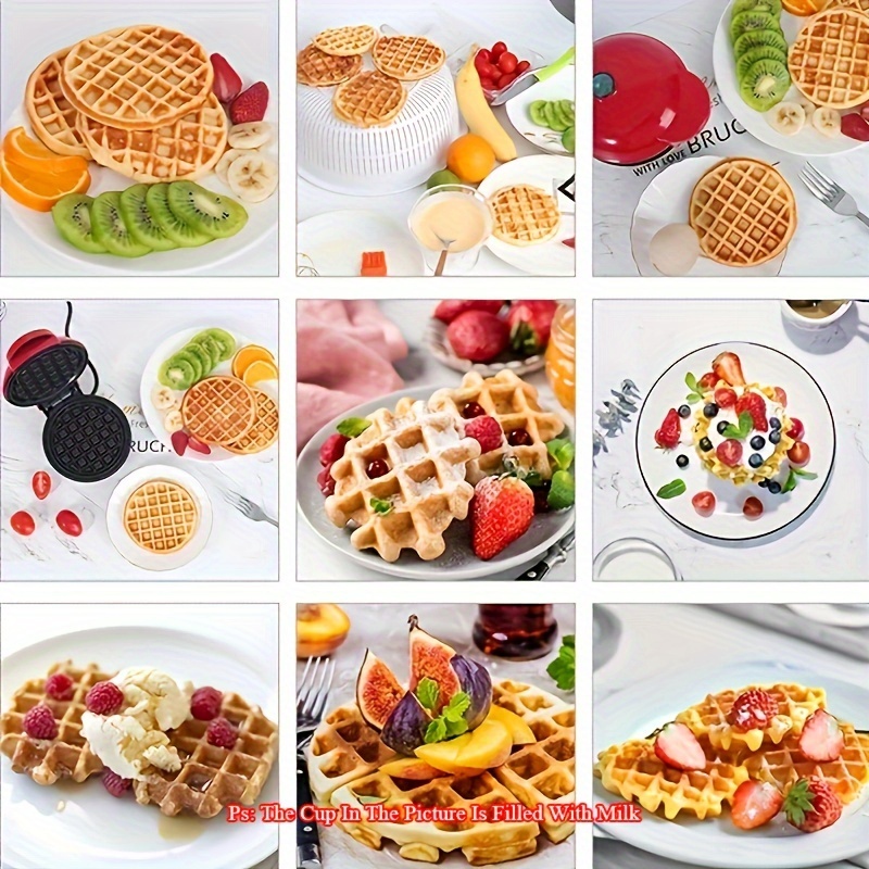 Yuragim Mini Gaufrier, Machine à Petit Gaufres pour Gaufres Classiques, Mini  Waffle Maker avec Revêtement Anti-Adhésif pour Crêpes petit déjeuner  rapide, Anniversaires D'enfants, les Fêtes de Famille : : Cuisine  et Maison