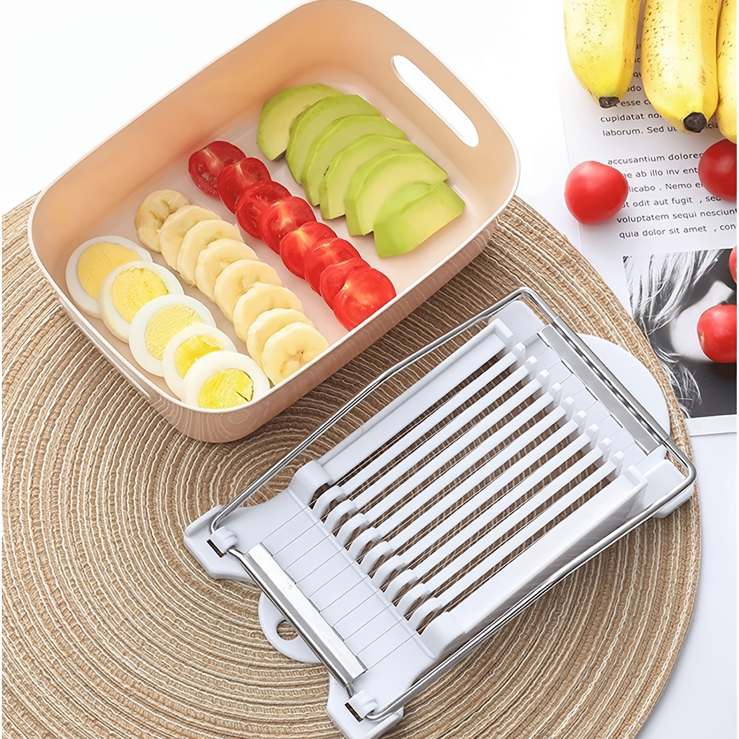 Ham Luncheon Meat Slicer Boiled Egg Fruit Slicer Soft Food Cheese