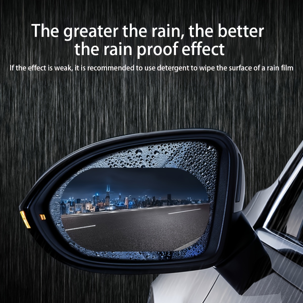 Zweiteiliges Pack Auto Rückspiegel Regenfilm Reflektierender