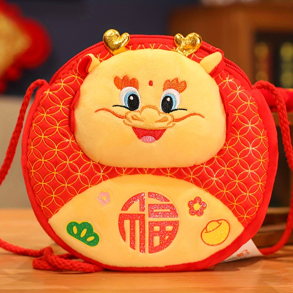 Chinese New Year Crossbody Bag 2024 Year Dragon Auspicious - Temu