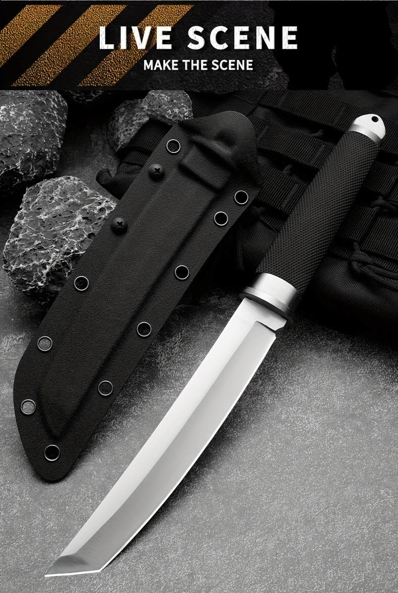 High Hardness 440 Steel Knife Portable Fixed Blade Rescue Knife Mini