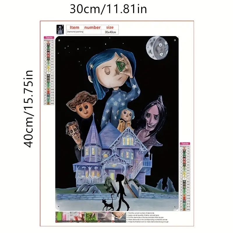 5d Diamond Painting Kit, Diy Diamond Painting With Cartoon Haunted House  Pattern, Diamond Painting Accessories Tools For Adults Beginners, Diy Full  Rhinestone Painting, Room Home Wall Decoration Diy Gift - Temu Italy