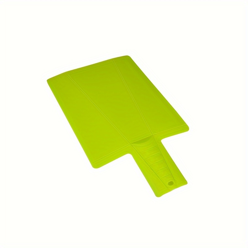 1pc Thin Green Plastic Folding Cutting Board