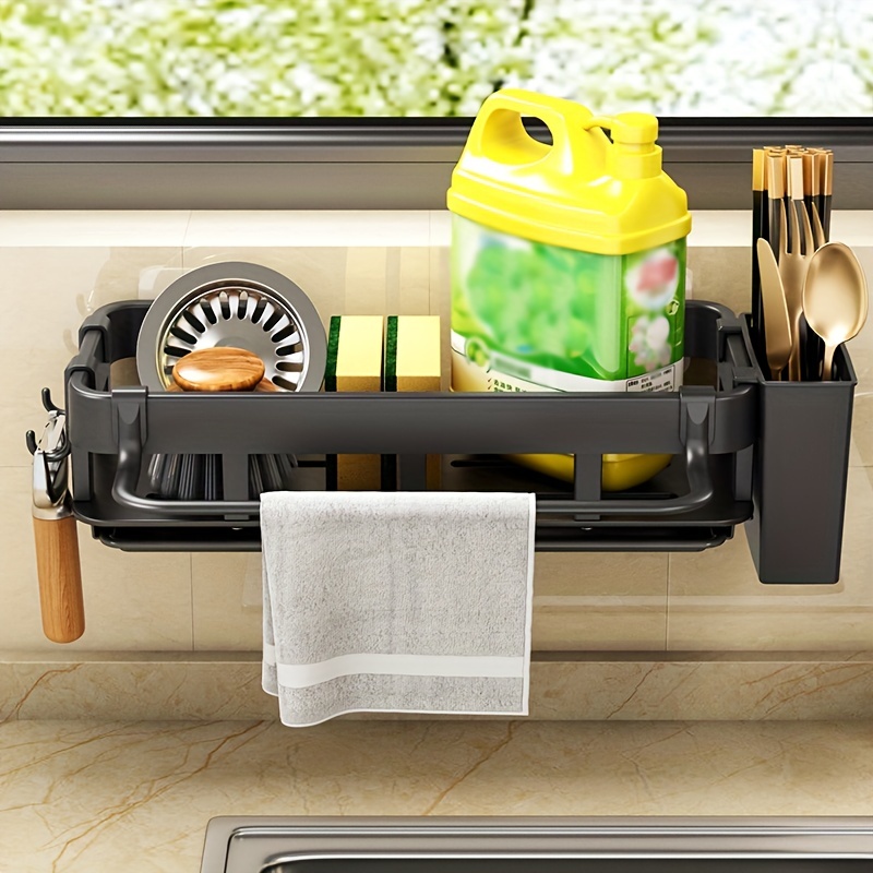 Sink Caddy for Countertop, Sponge Holder for Kitchen Sink, Dish Sponge –  KeFanta