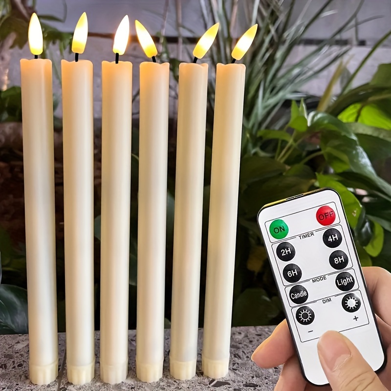 3d Led Candele A Fiamma Tremolante Senza Fiamma A Batteria - Temu Italy