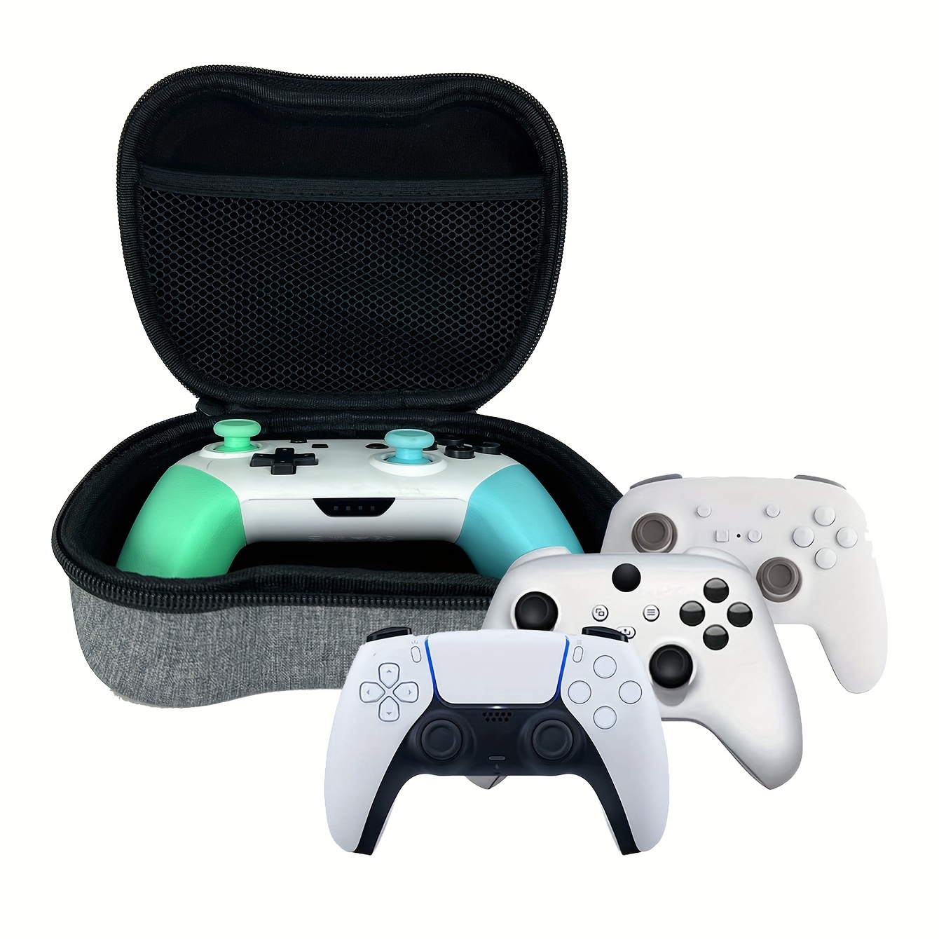CONGDAREN Rangement de jeu pour PS5 avec support de manette de jeu  multifonction pour Playstation PS5/PS4/Xbox Series S & X/Xbox One/Switch,  disques, écouteurs et accessoires : : Jeux vidéo