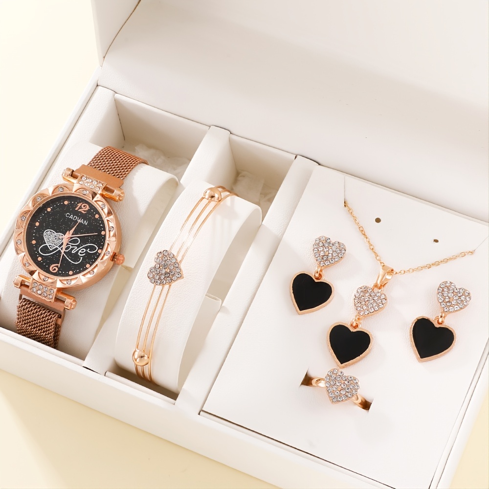 6pcs Set Watches For Women | Creative Analog Quartz Watches | Our Store