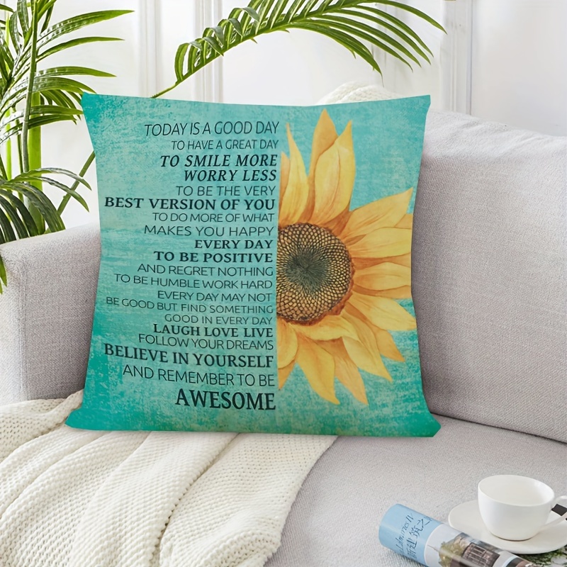 Inspirational pillows hotsell with quotes