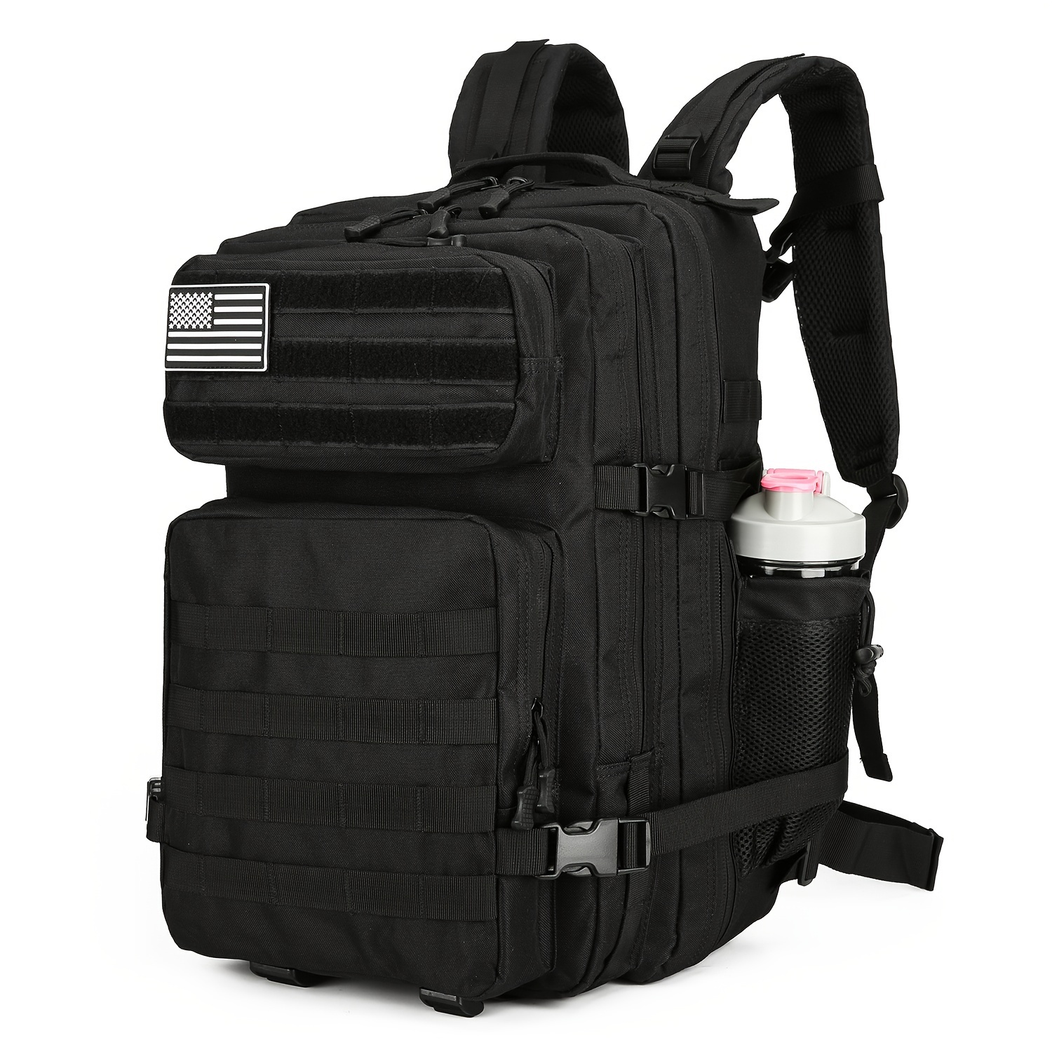 Large Capacity Tactical Backpack With Molle Straps For - Temu