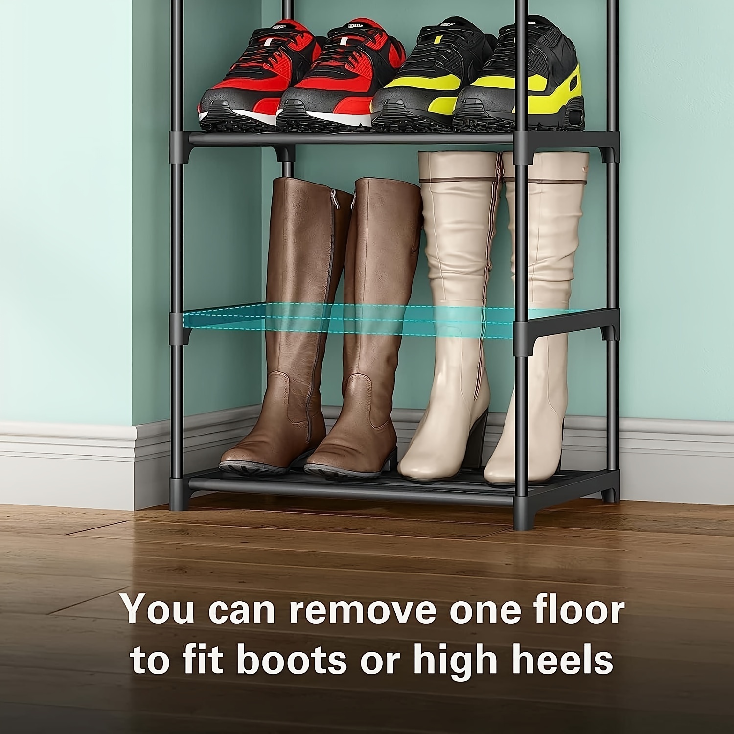 Boot Storage Rack Free Standing Boots Organizer Stand For Cowboy