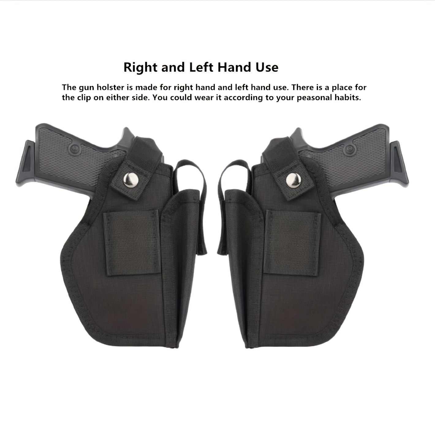 Tactical IWB OWB Gun Holster with Magazine Pouch Concealed Carry