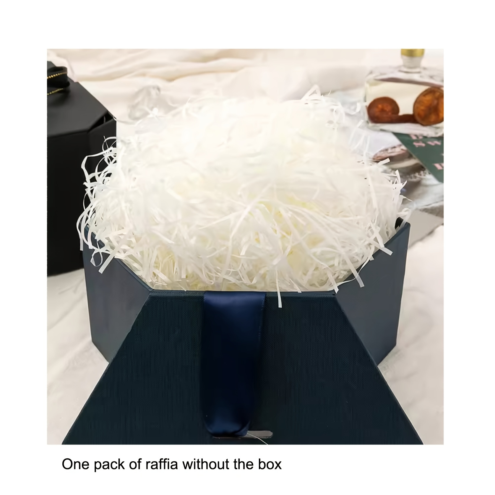 Raffia Grass Shredded Paper Filling Natural Gift Box Packaging Filler  Filling Paper 100 Gram/Pcs