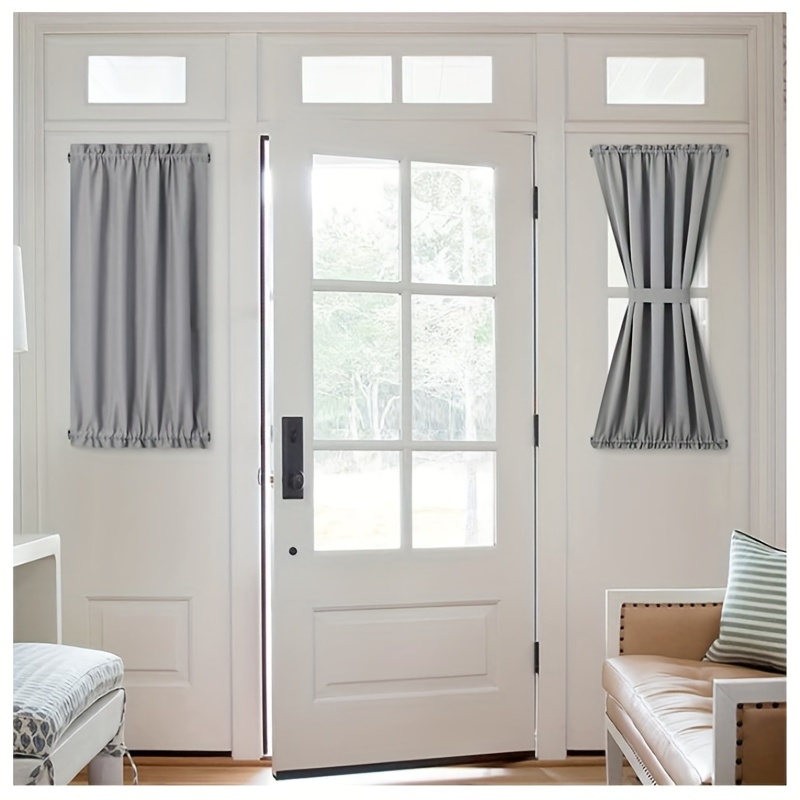 New White French Door Curtain 1 Panel 