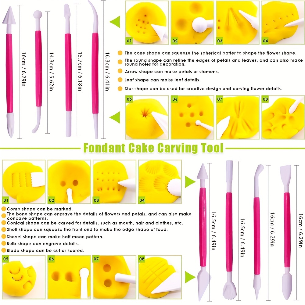 Clay Cake Sculpture Gun With 20 Tips Clay Craft Sugar Paste Extruder  Fondant Cake Sculpture Polymer Tool