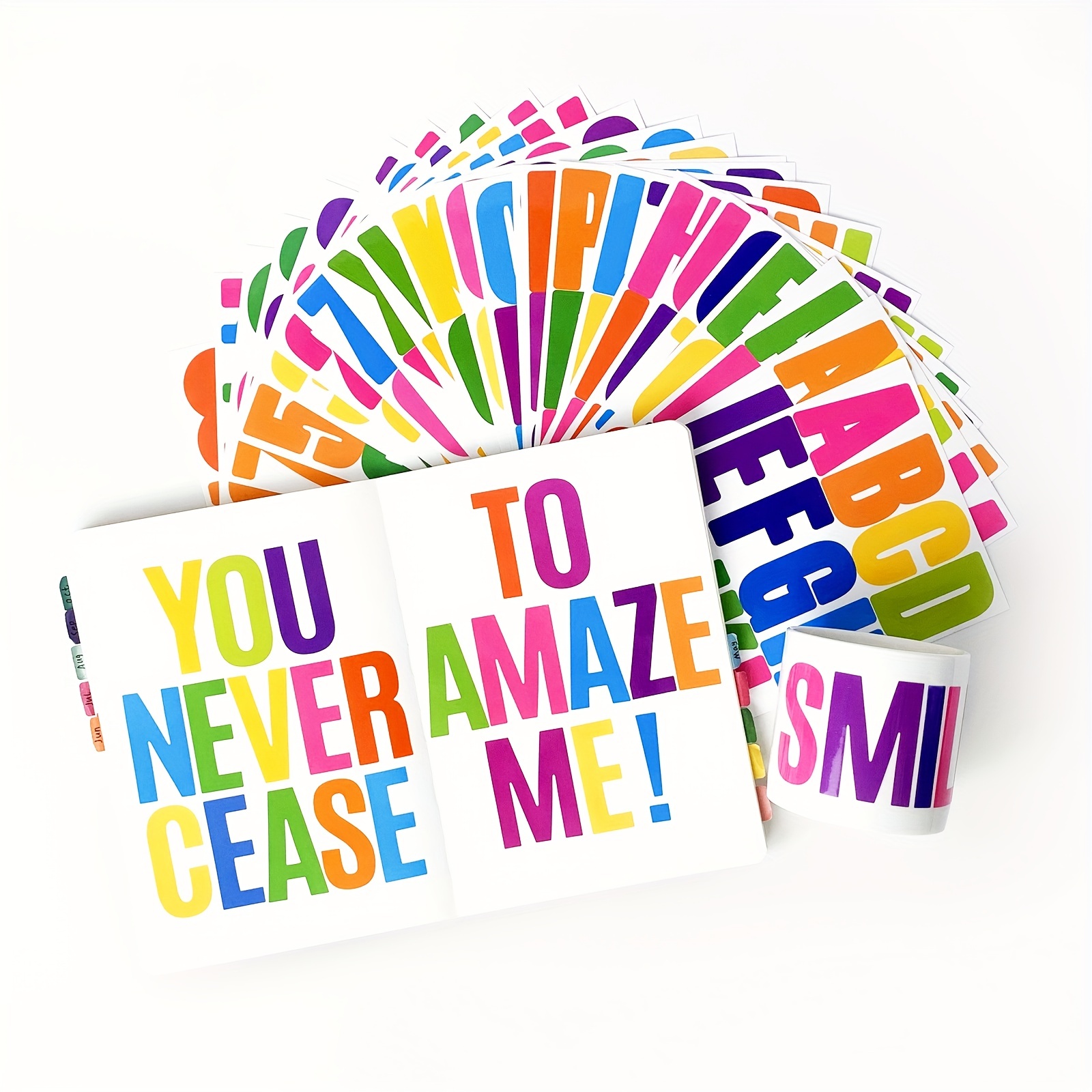 Unlock Your Creativity With Colorful Letter Stickers - Temu United Arab  Emirates