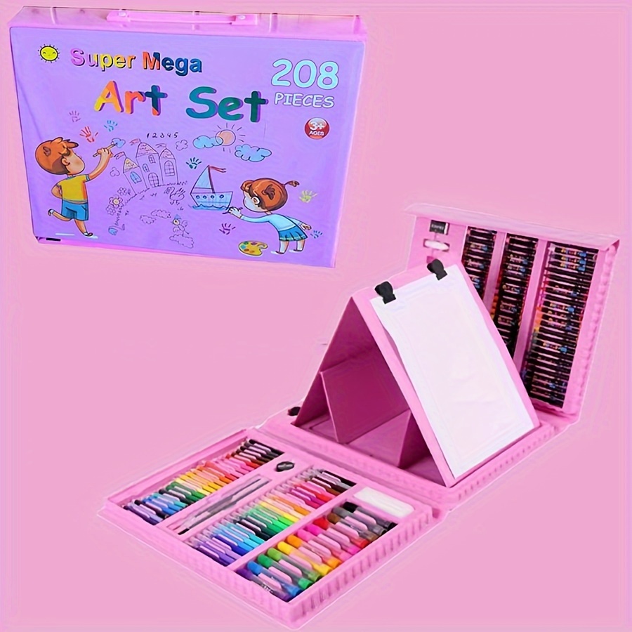 Grafix Set de Pintura para Niños, Estuche Colores 180 Piezas para Pintar y  Dibujar, Lápices de Colores, Rotuladores, Ceras, Acuarela