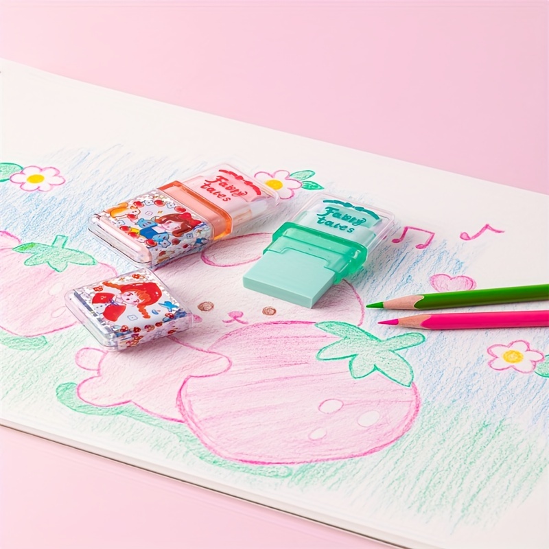 Iigen Erasers Primary School Art Painting Stationery Pencil - Temu