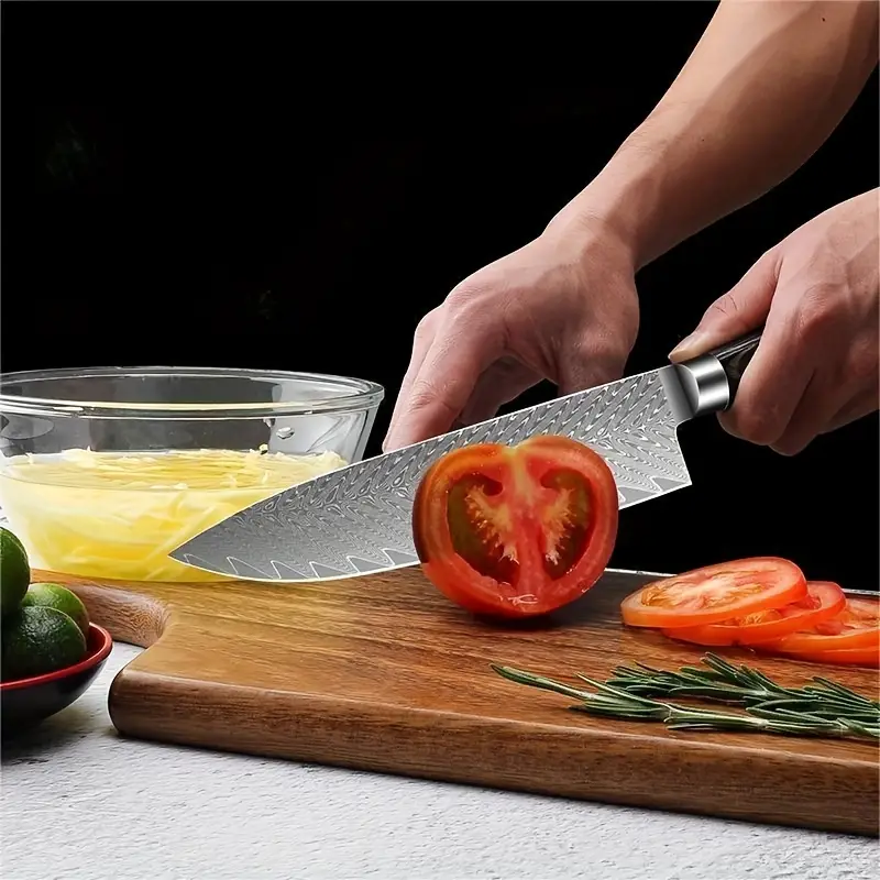 Damascus Knife Set Food safe Kitchen Knife Set Ultra sharp - Temu