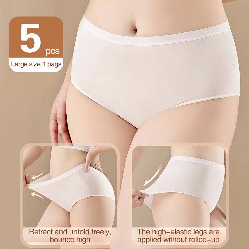 10 Pack Women Disposable Underwear Cotton Double-layer Maternity Knickers  After Birth Underpants For Hospital Maternity Pregnancy Travel