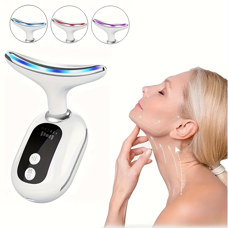 

3-colors Portable Neck And Facial Massager, Face And Neck Beauty Device, Multi-functional Skincare Tools, Gifts For Women, Mother's Day Gift