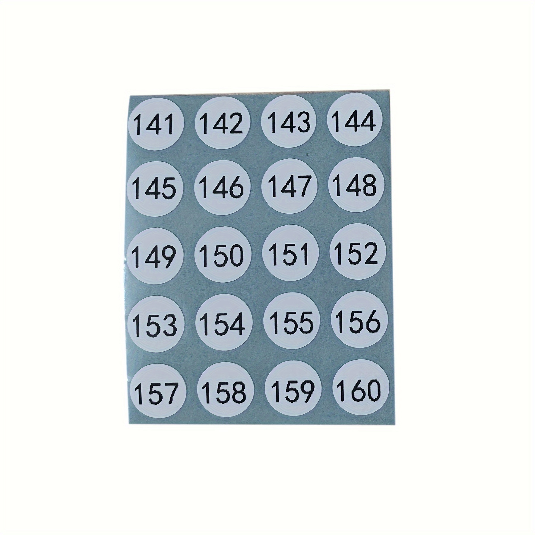 Etiquetas autoadesivas para números pequenos 1-200 [16 – de cada número =  3200 etiquetas]