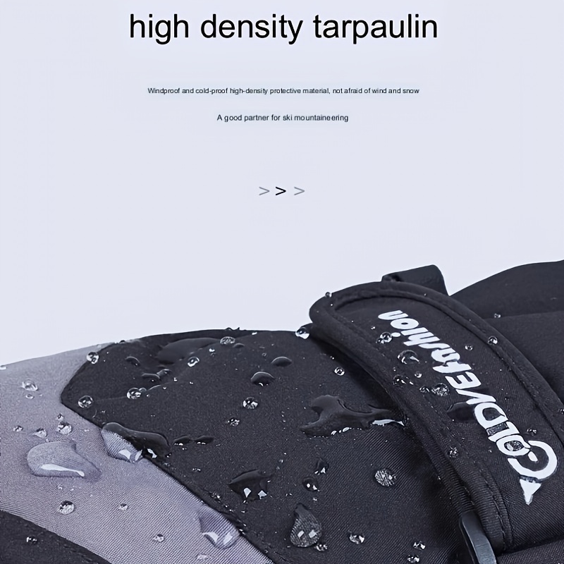 Winter Windproof Coldproof Outdoor Gloves Waterproof Plush Gloves