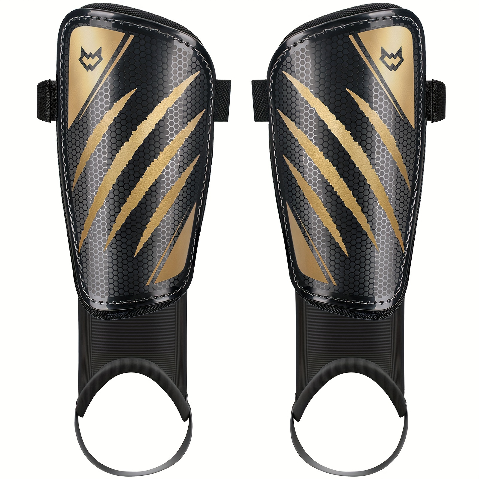 Double Layer Adjustable Soccer Shin Guards Lightweight Knee Protective Gear