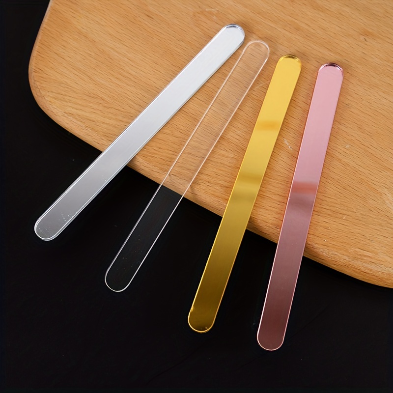 Popsicle Sticks Acrylic Popsicle Sticks Reusable Mirror Ice - Temu