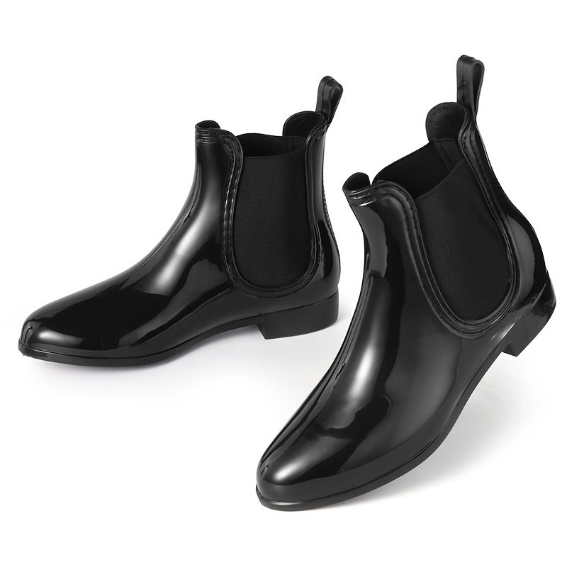 Women's Waterproof Chelsea Ankle Rain Boots