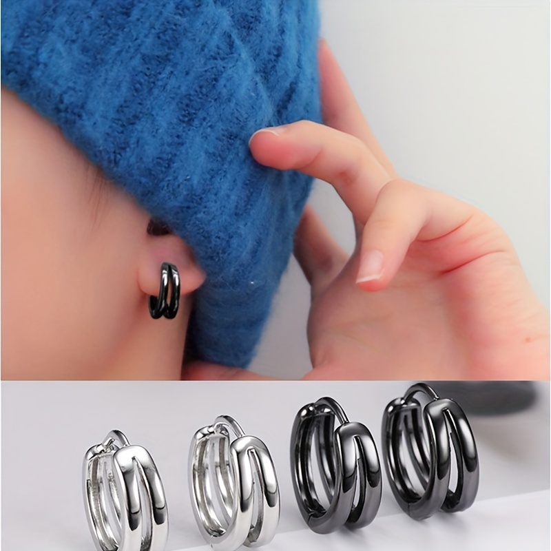 Punk Style Hoop Earrings for Men