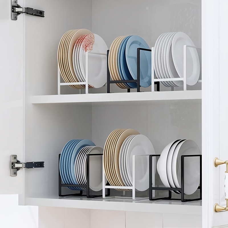 Metal Plate Dish Organizers Rack Sort Rack Upright Cabinet Drying