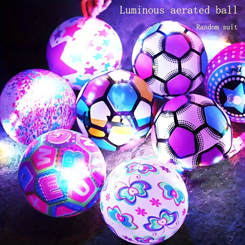 HTAIGUO Xenomose Glowing Ballon de Plage, Lumineux Flottant Glowing HTAIGUO  Ball Gonflable LED Ballon de Plage pour Home Patio Garden Party