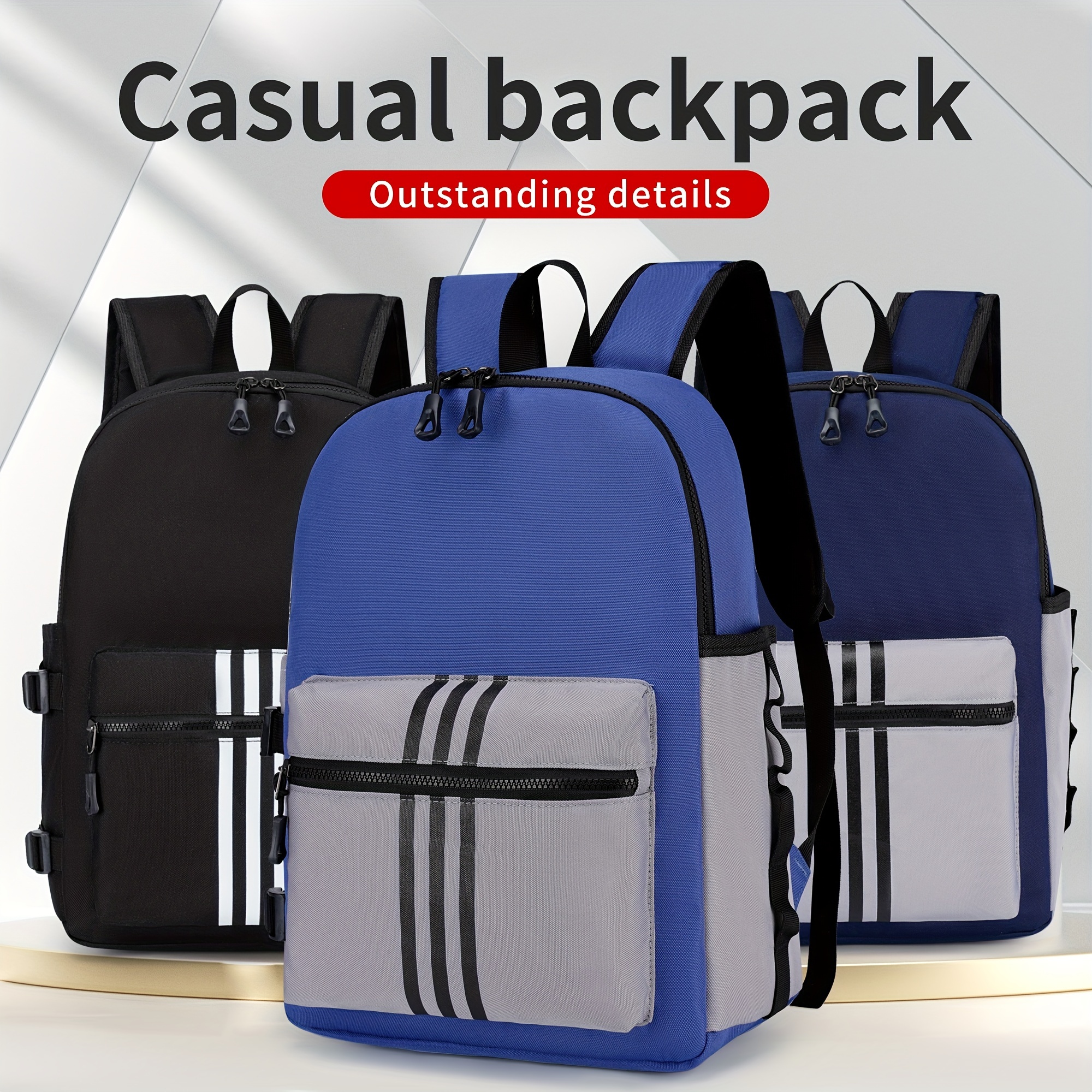 Gran Capacidad Mochila Casual Simple Para Mujeres - Temu Spain