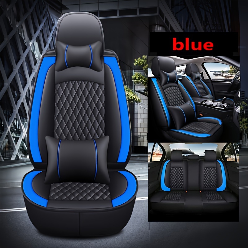 Car Cushion Pu Leather Seat Cover Five seater Car Four - Temu