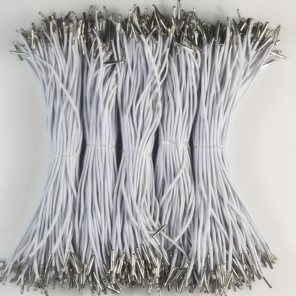  2PCS 0.020 in espesor 547 yarda hilo elástico costura cuerda  elástica cuerda cuerda blanca y negro (negro y blanco) : Arte y Manualidades