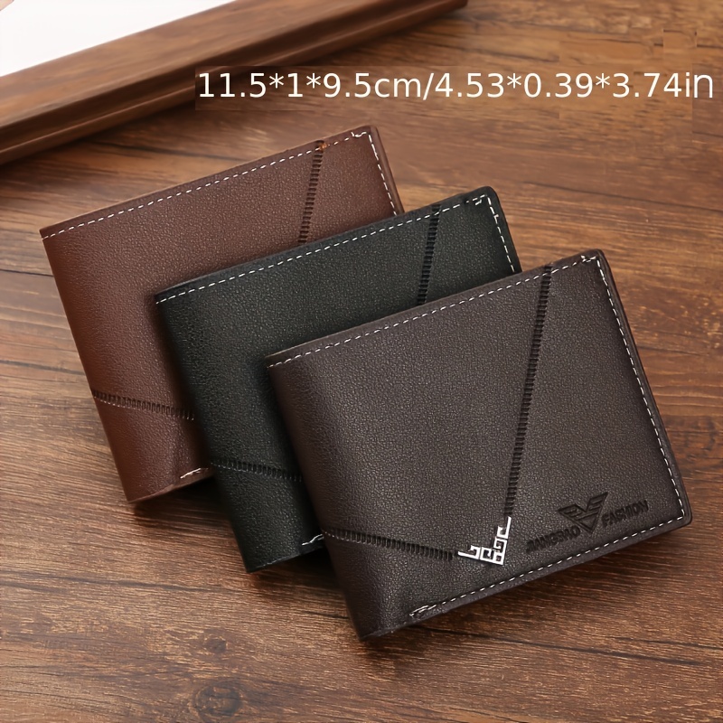 Comprar Billetera para hombres Billetera corta para hombres Juventud para  hombres Moda simple Multi-Card Litchi Pattern Horizontal Seam Stitching  Wallet