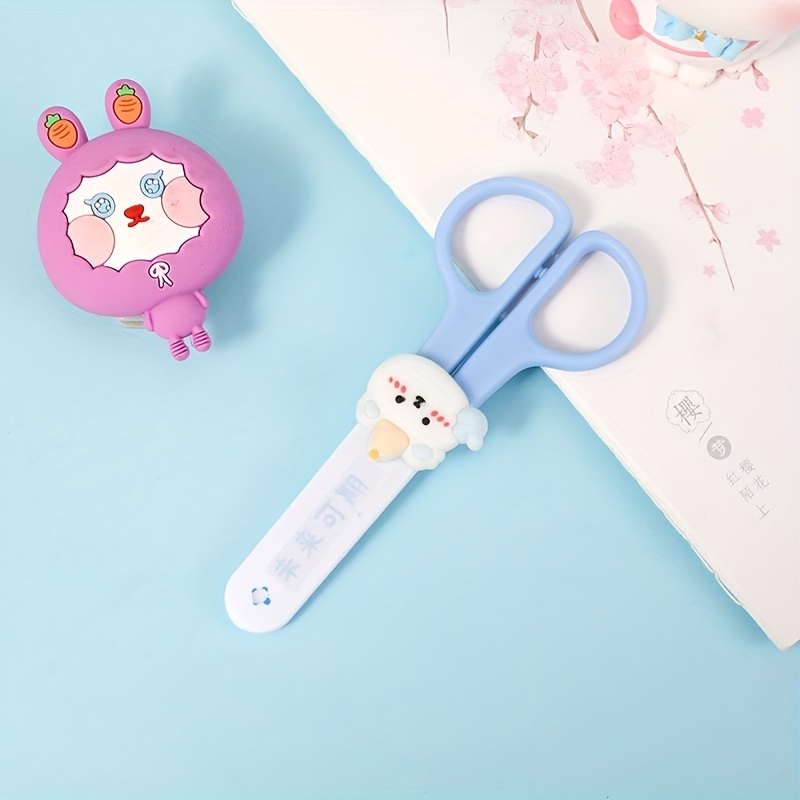 Hand-friendly Plastic Cartoon Scissors, Art Paper Cutting, Diy Handmade  Small Scissors - Temu