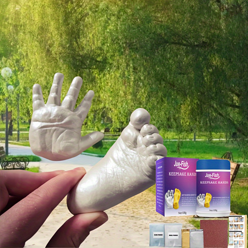 Diy Hand Casting Kit For Couples Plaster Hand Mold - Temu