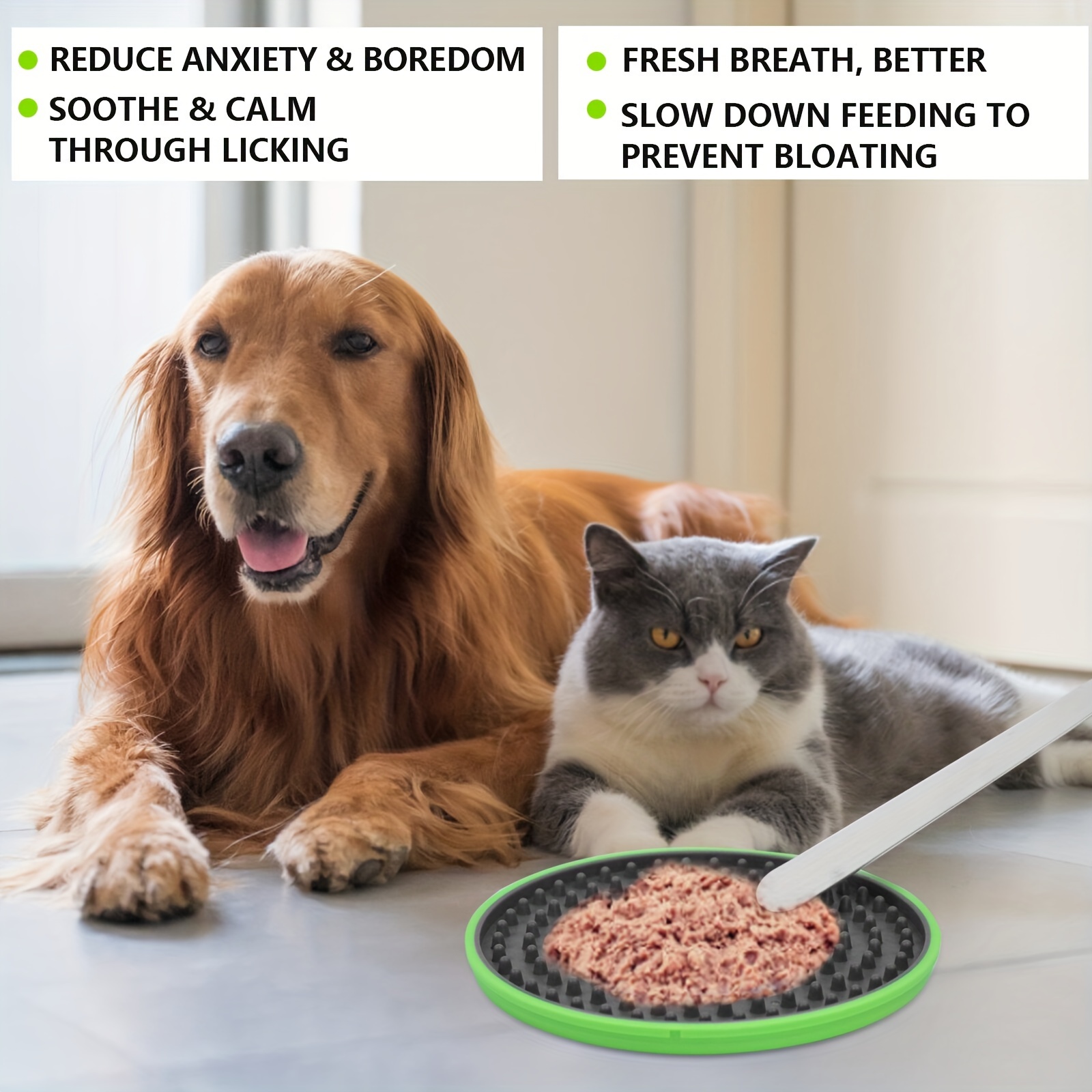 Pet Feeding Kits, Slow Feeding Dog Food Mat Licking Pad With Scraper And  Washing Brush, Promotes Healthy Eating Habits, Feeing Spatula - Temu