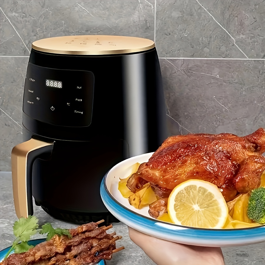 Air Fryer, Household Large Capacity Potato Chip Machine Multi-function Fryer  Multi-screen Touch Type - Temu