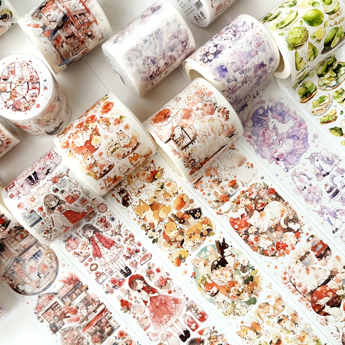 Washi Tape Oil Painting Series Washi Tape Perfect For Bullet - Temu